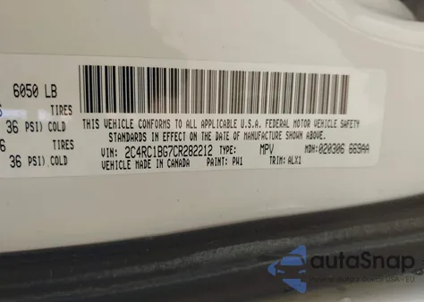 2012 Chrysler Town & Country Touring из США, поврежденный, VIN 2C4RC1BG7CR282212